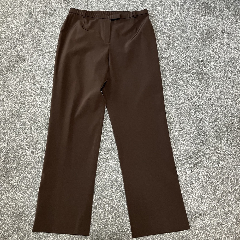 Shin Choi Bergdorf Goodman Size‎ 12 Brown Women's Dress Wide Leg Pants